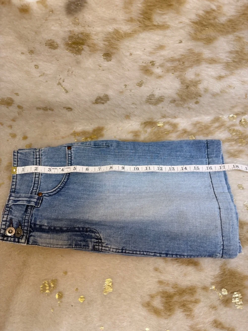 Tommy Hilfiger Denim Mini Skirt Womens Size‎ 8 Blue Jean Cotton Logo Casual Y2K
